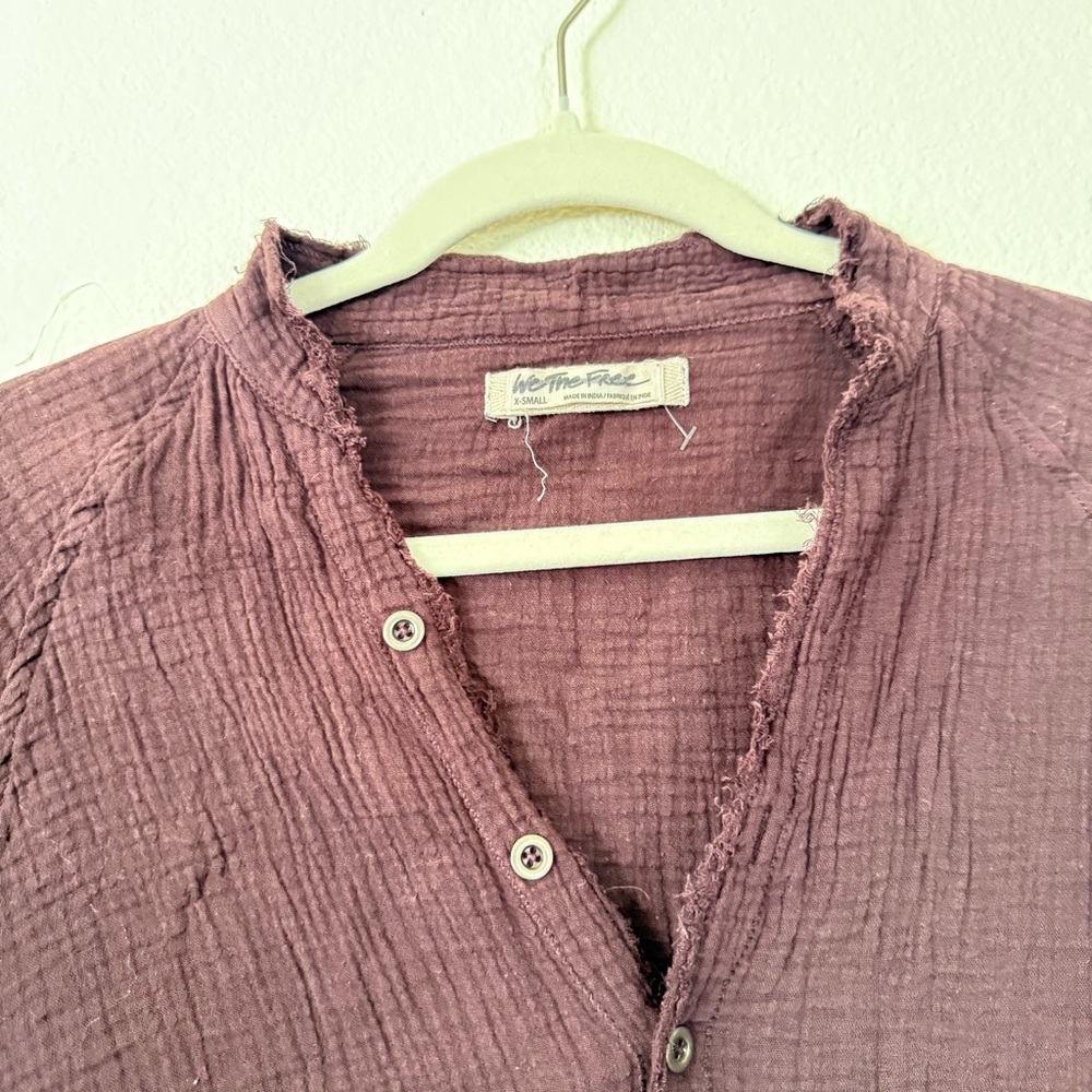 Free People We The Free Summer Daydream Button Down Top - Picture 4 of 9